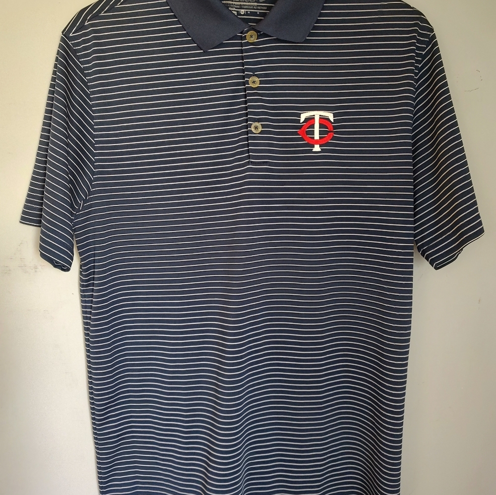 Nike Tour Performance Dri Fit Minnesota Twins Golf Polo